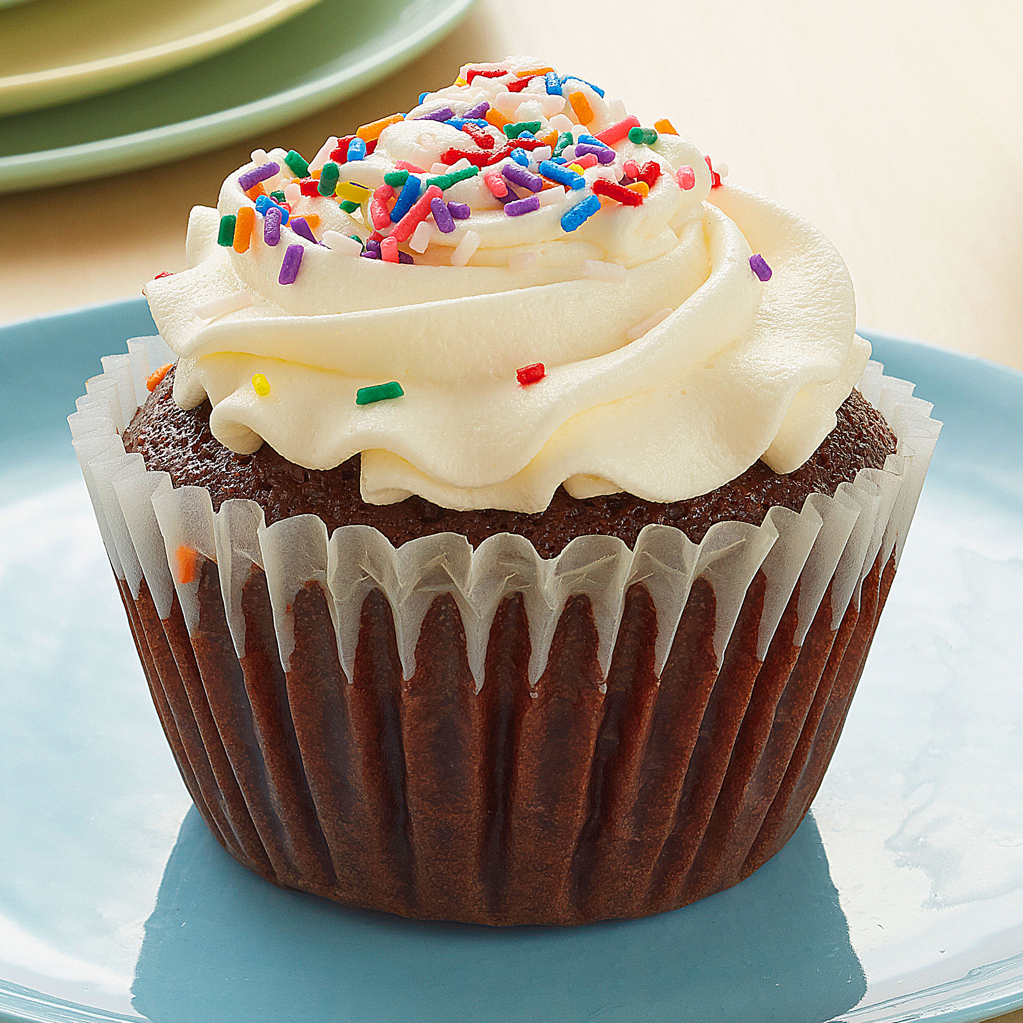 Chocolate Cupcake Vanilla Buttercream Icing Sprinkles - Little Pie Company