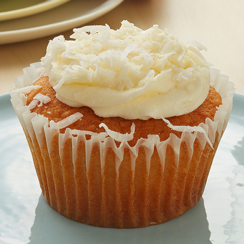 Coconut Cupcake Vanilla Buttercream Coconut Sprinkles