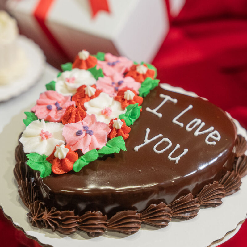 Valentine’s Day Chocolate Heart Cake