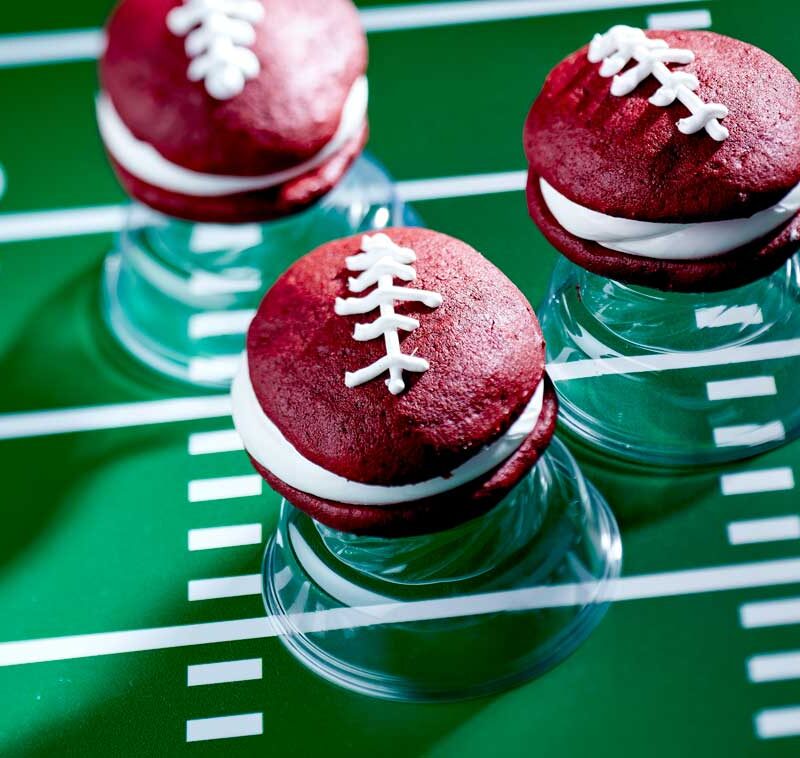 Red Velvet Super Bowl Whoopies